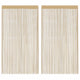 Vidaxl draadgordijnen 100x250 cm beige 2 st