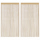 Vidaxl draadgordijnen 140x250 cm beige 2 st