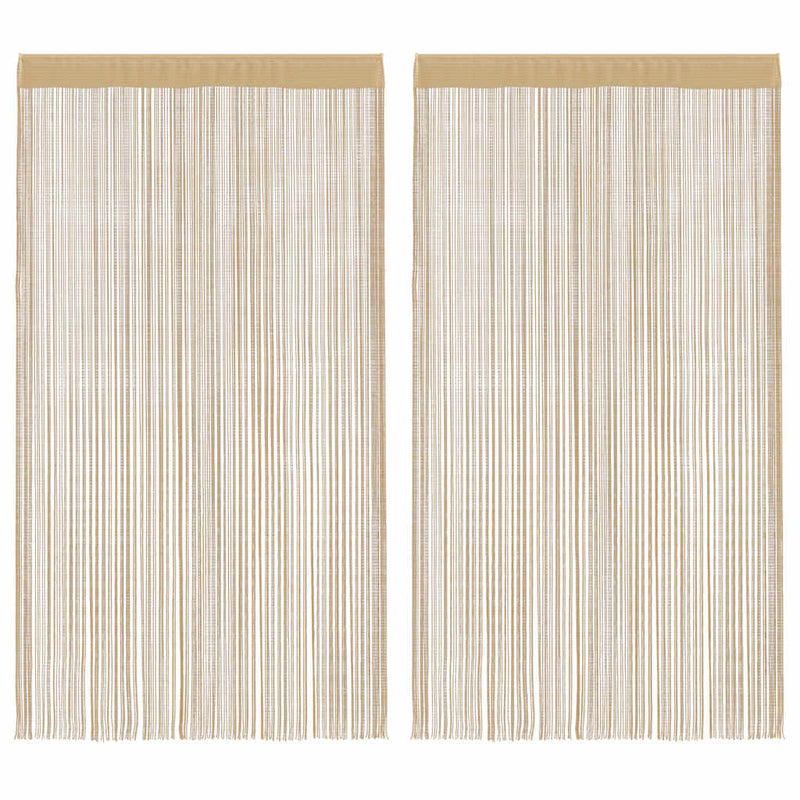 Load image into Gallery viewer, Vidaxl draadgordijnen 140x250 cm beige 2 st
