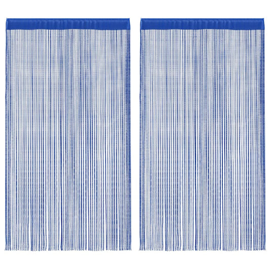 Vidaxl draadgordijnen 100x250 cm blauw 2 st
