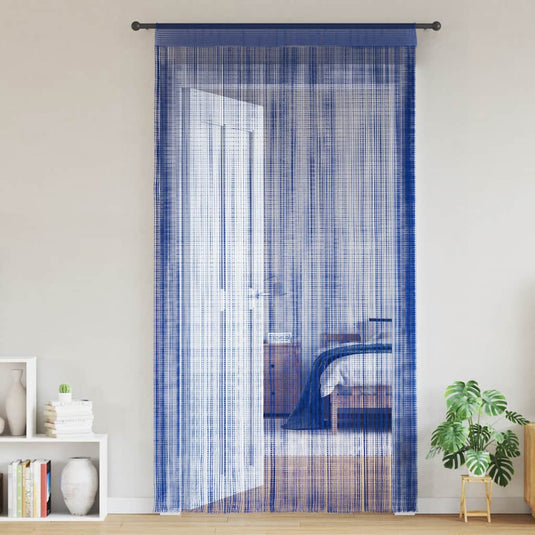 Vidaxl draadgordijnen 100x250 cm blauw 2 st