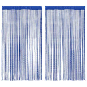 Vidaxl draadgordijnen 140x250 cm blauw 2 st