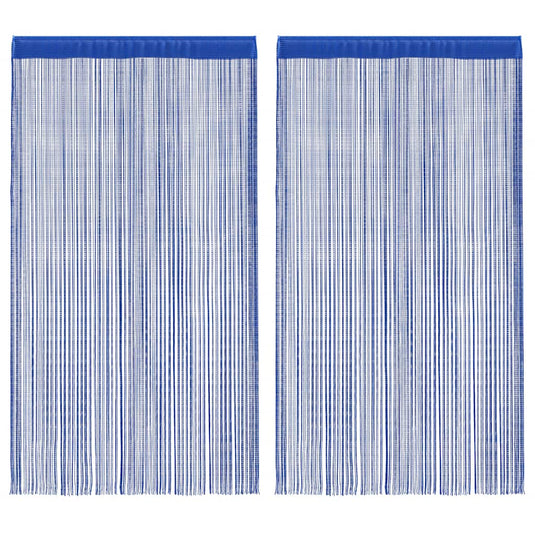 Vidaxl draadgordijnen 140x250 cm blauw 2 st