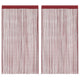 Vidaxl dradengordijnen 100x250 cm wijnrood 2 st