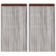 Vidaxl draadgordijnen 100x250 cm bruin 2 st