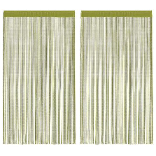 Vidaxl draadgordijnen 100x250 cm groen 2 st