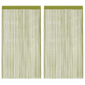 Vidaxl draadgordijnen 140x250 cm groen 2 st