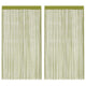 Vidaxl draadgordijnen 140x250 cm groen 2 st