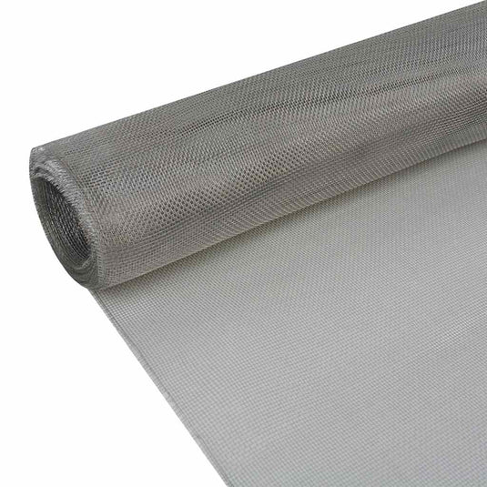 Vidaxl gaas 100x1000 cm roestvrij staal zilverkleurig