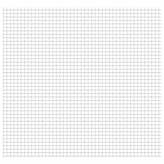 Vidaxl draadhek geweven gaas 50x50 cm 21x21x2,5 mm roestvrij staal