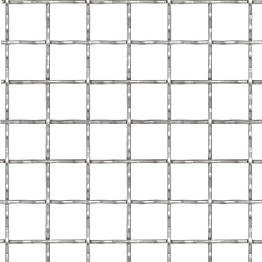 Vidaxl draadhek geweven gaas 50x50 cm 21x21x2,5 mm roestvrij staal