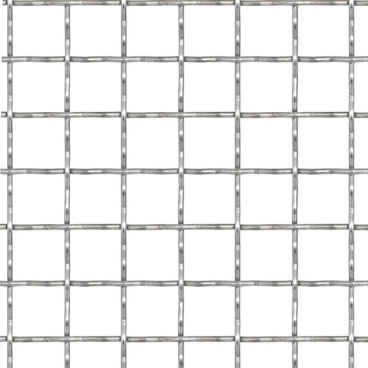 Vidaxl draadhek geweven gaas 50x50 cm 21x21x2,5 mm roestvrij staal