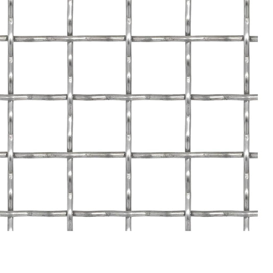 Vidaxl draadhek geweven gaas 50x50 cm 21x21x2,5 mm roestvrij staal
