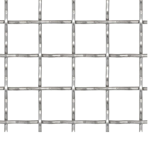 Vidaxl draadhek geweven gaas 100x85 cm 21x21x2,5 mm roestvrij staal