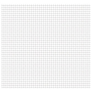 Vidaxl draadhek geweven gaas 50x50 cm 31x31x3 mm roestvrij staal