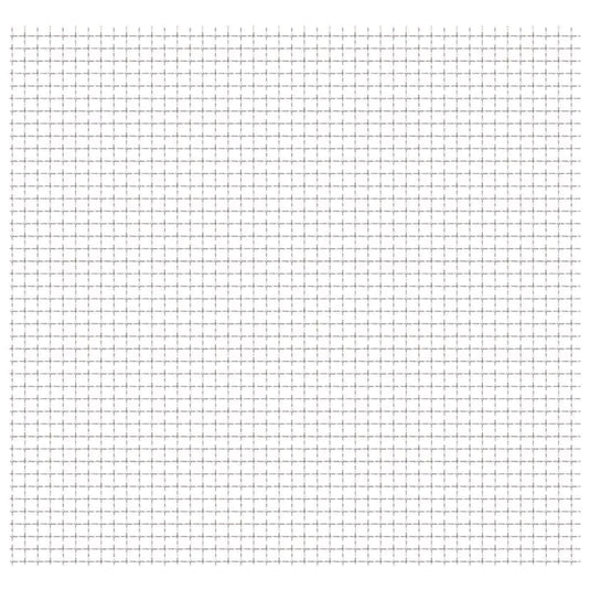 Vidaxl draadhek geweven gaas 50x50 cm 31x31x3 mm roestvrij staal