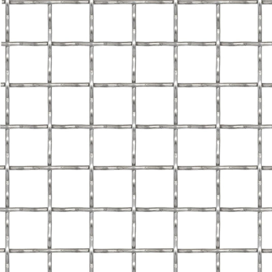 VidaXL Draadhek geweven gaas 50x50 cm 31x31x3 mm roestvrij staal