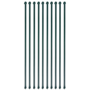 Vidaxl tuinpalen 1 m metaal groen 10 st