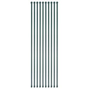 Vidaxl tuinpalen 1,5 m metaal groen 10 st