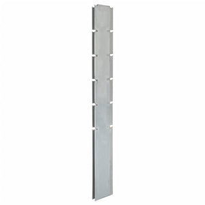 VidaXL Schanskorfpaal 160 cm gegalvaniseerd staal zilverkleurig