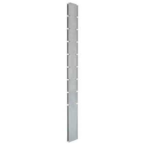 VidaXL Schanskorfpaal 220 cm gegalvaniseerd staal zilverkleurig