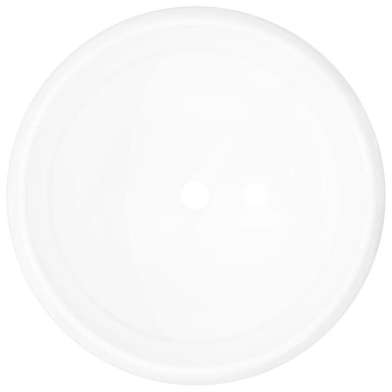 Load image into Gallery viewer, Vidaxl wastafel rond 40x15 cm keramiek wit
