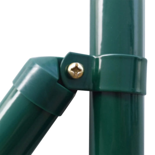 Vidaxl euro hek 25x1,2 m staal groen