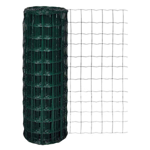 Vidaxl euro hek 10x1,7 m staal groen