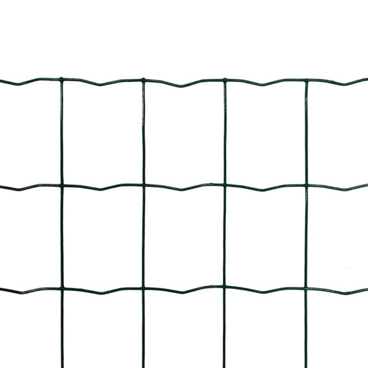 Vidaxl euro hek 10x1,7 m staal groen