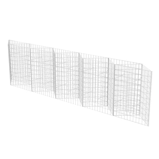 Vidaxl gabion mand 300x30x100 cm gegalvaniseerd staal