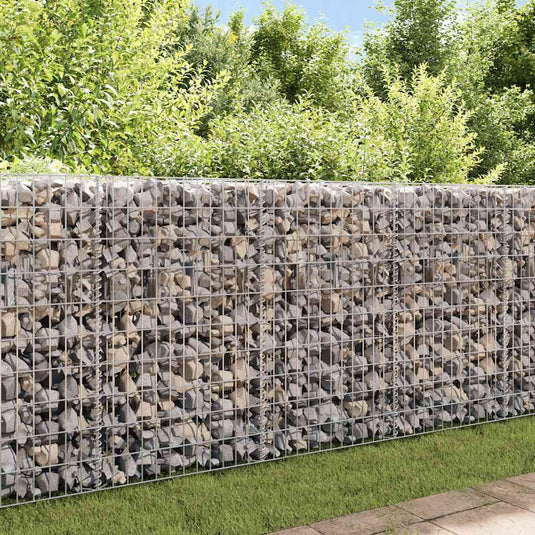 VidaXL Gabion mand 120x30x100 cm gegalvaniseerd staal