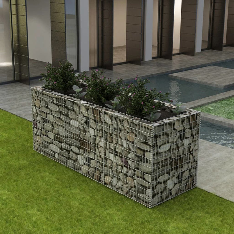Load image into Gallery viewer, VidaXL Gabion plantenbak verhoogd 270x90x100 cm staal
