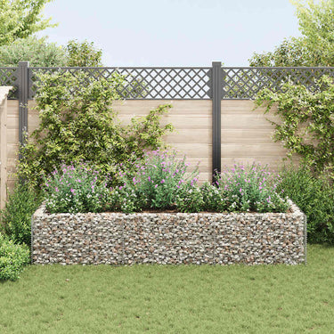 Vidaxl gabion plantenbak verhoogd 270x90x50 cm staal