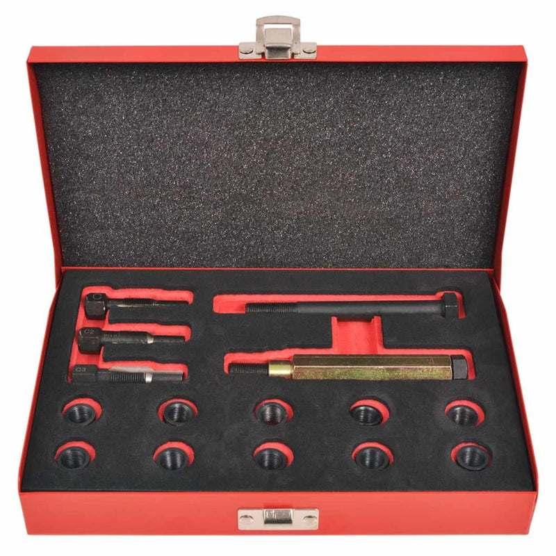 Load image into Gallery viewer, Vidaxl gloeibougie draad reparatie set m10 x 1,0 mm 15-delig
