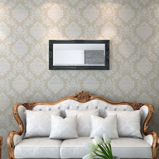 Vidaxl wandspiegel barok 100 x 50 cm zwart