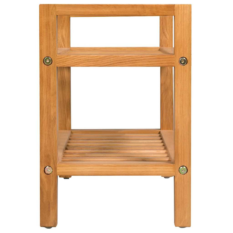 Load image into Gallery viewer, Vidaxl schoenenrek met 2 schappen 50x27x40 cm massief eikenhout
