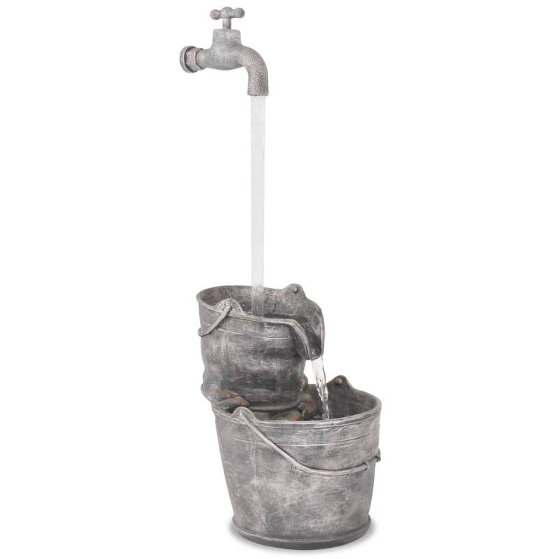 Load image into Gallery viewer, Vidaxl waterornament met kraan en emmers polyresin
