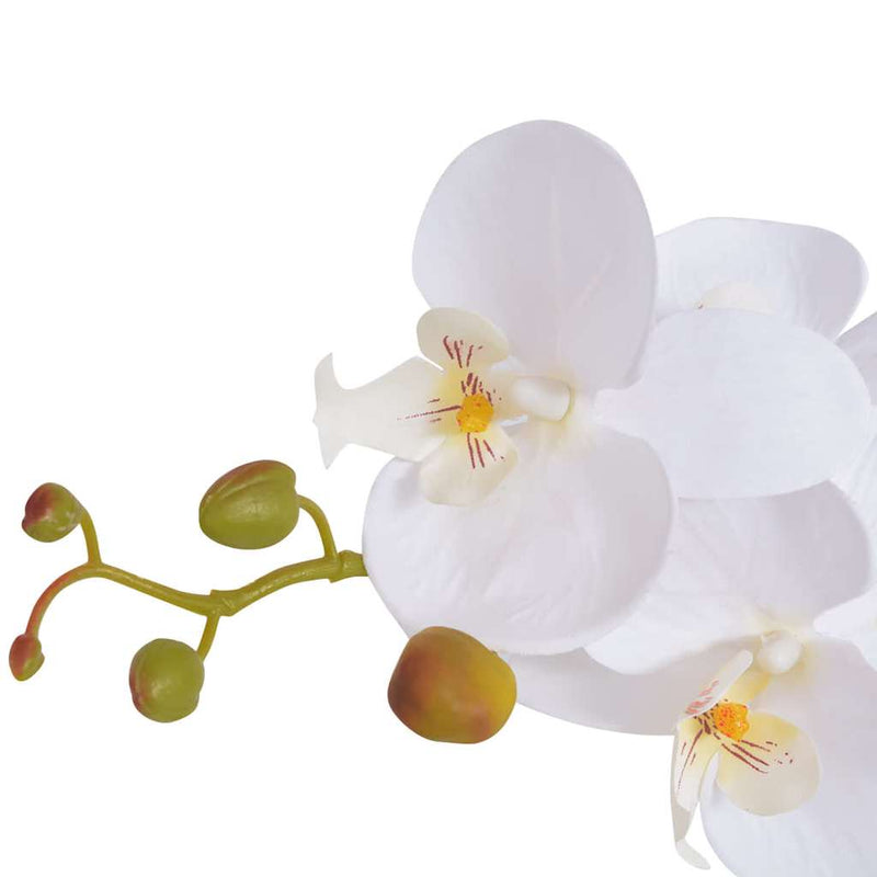 ギャラリービューアに画像をロードする, Vidaxl kunstplant met pot orchidee 75 cm wit
