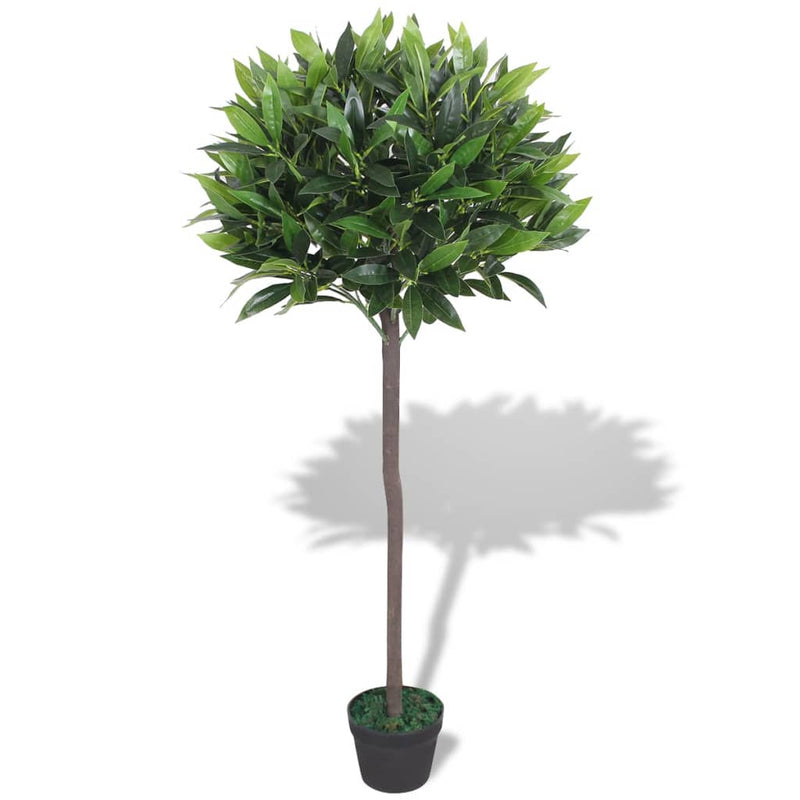 Load image into Gallery viewer, Vidaxl kunst laurierboom plant met pot 125 cm groen
