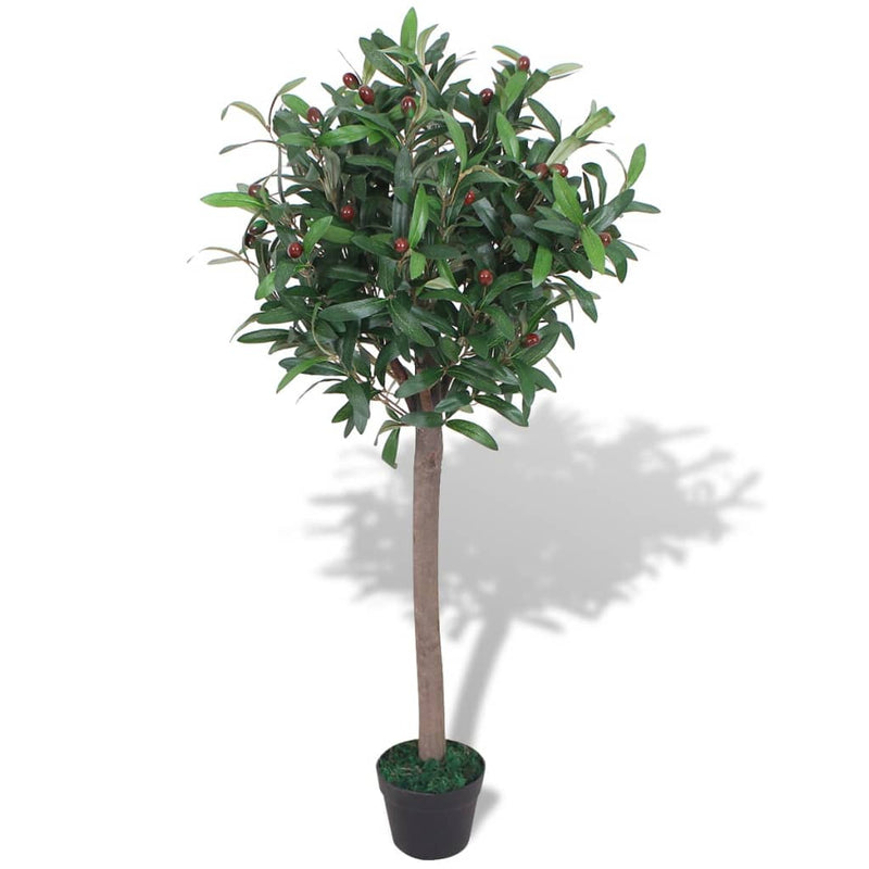 Load image into Gallery viewer, Vidaxl kunst laurierboom plant met pot 120 cm groen
