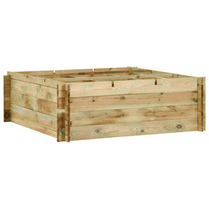 VidaXL Plantenbak 120x120x40 cm geïmpregneerd grenenhout