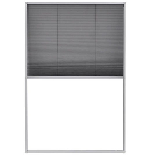 Vidaxl raamhor plissé 80x120 cm aluminium