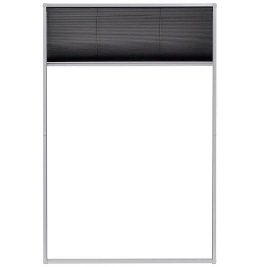 Vidaxl raamhor plissé 80x120 cm aluminium