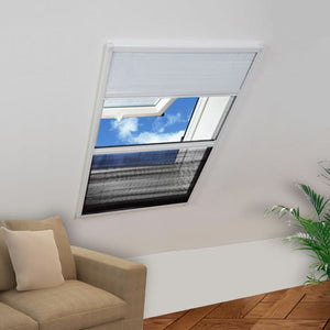 Vidaxl raamhor plissé met verduistering 80x120 cm aluminium