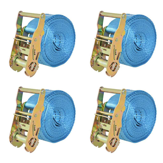 Vidaxl spanbanden 2 ton 6mx38mm blauw 4 st
