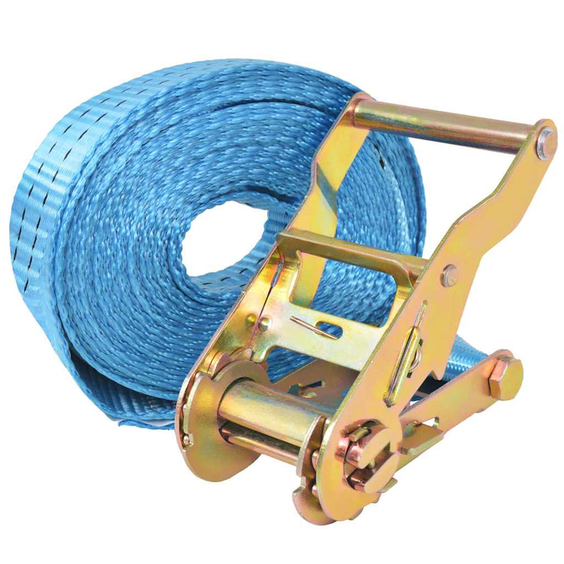 Load image into Gallery viewer, Vidaxl spanbanden 2 ton 6mx38mm blauw 4 st
