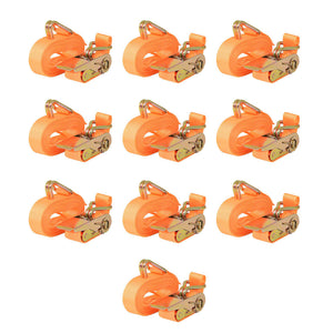 Vidaxl spanbanden 0,4 ton 6mx25mm oranje 10 st