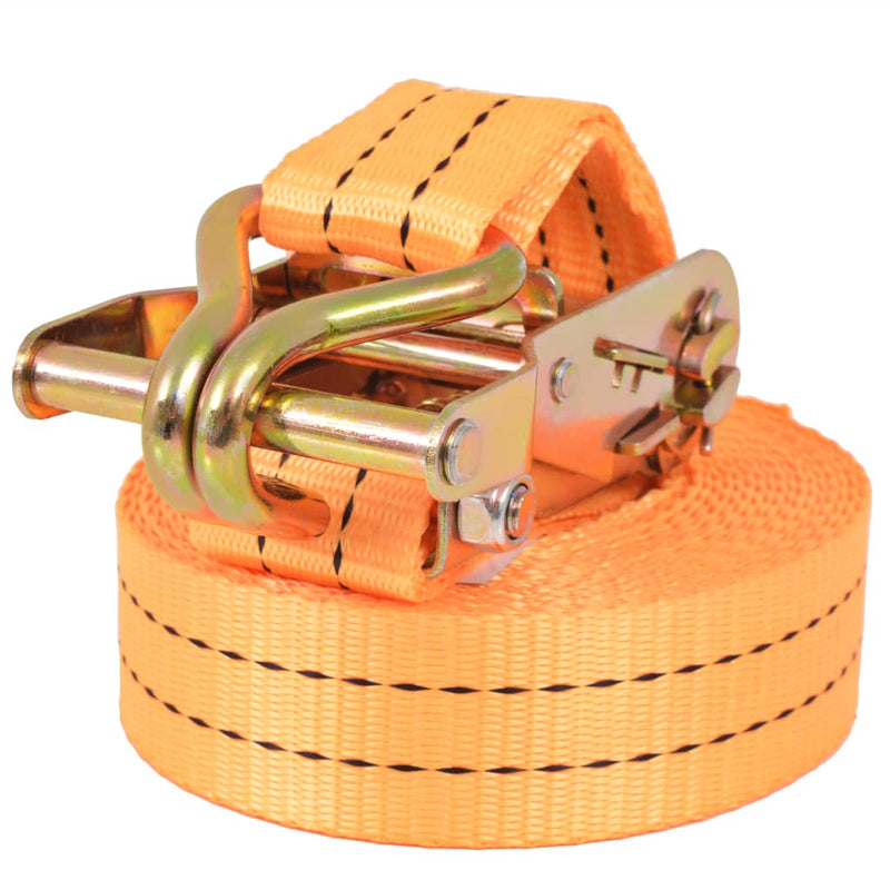 Load image into Gallery viewer, Vidaxl spanbanden 1 ton 6mx38mm oranje 4 st
