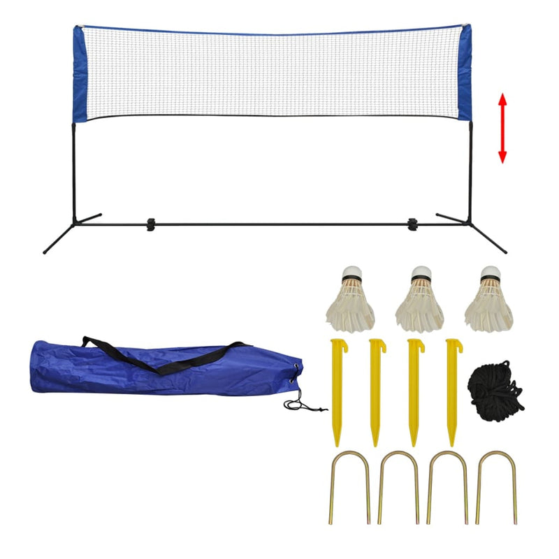 Load image into Gallery viewer, Vidaxl badminton net met shuttles 300x155 cm
