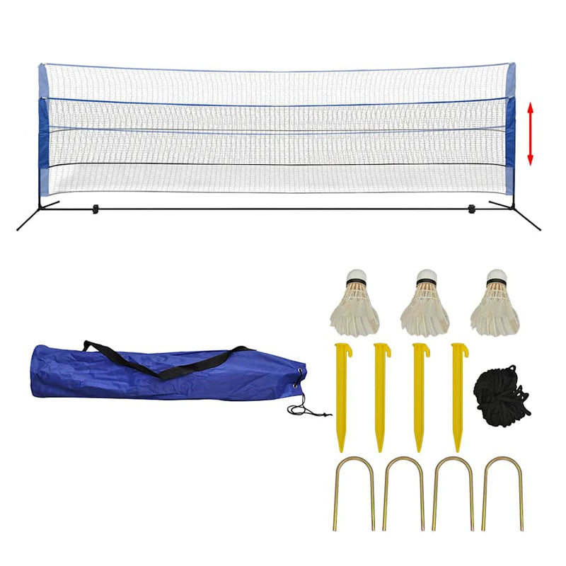 Load image into Gallery viewer, Vidaxl badminton net met shuttles 500x155 cm
